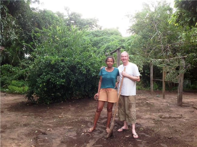 Ana and Charlie at home in the Amazon