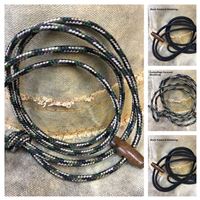 Order Hat Wind Strap made from soft Paracord with a wooden toggle
