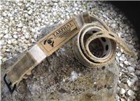 Canvas belts made from recycled truck tarpaulins