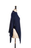 Navy Poncho Soft and warm