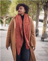 Girl in Rust Scarf