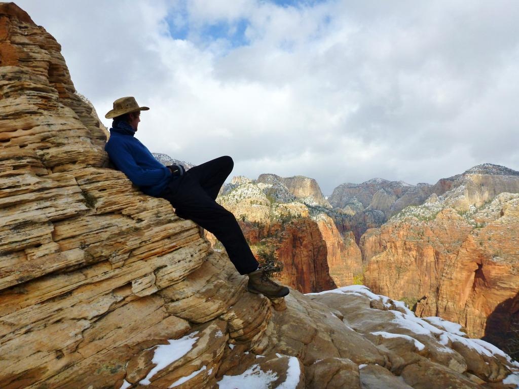 Relaxing on rocks